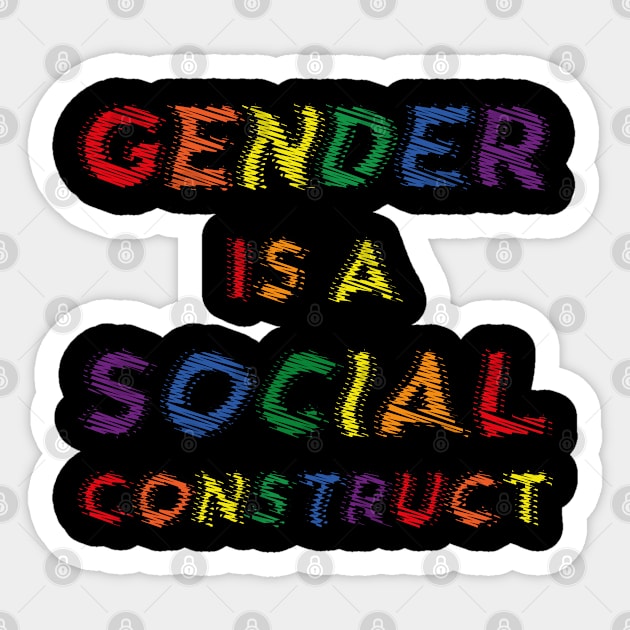gender is a social construct Sticker by mag-graphic